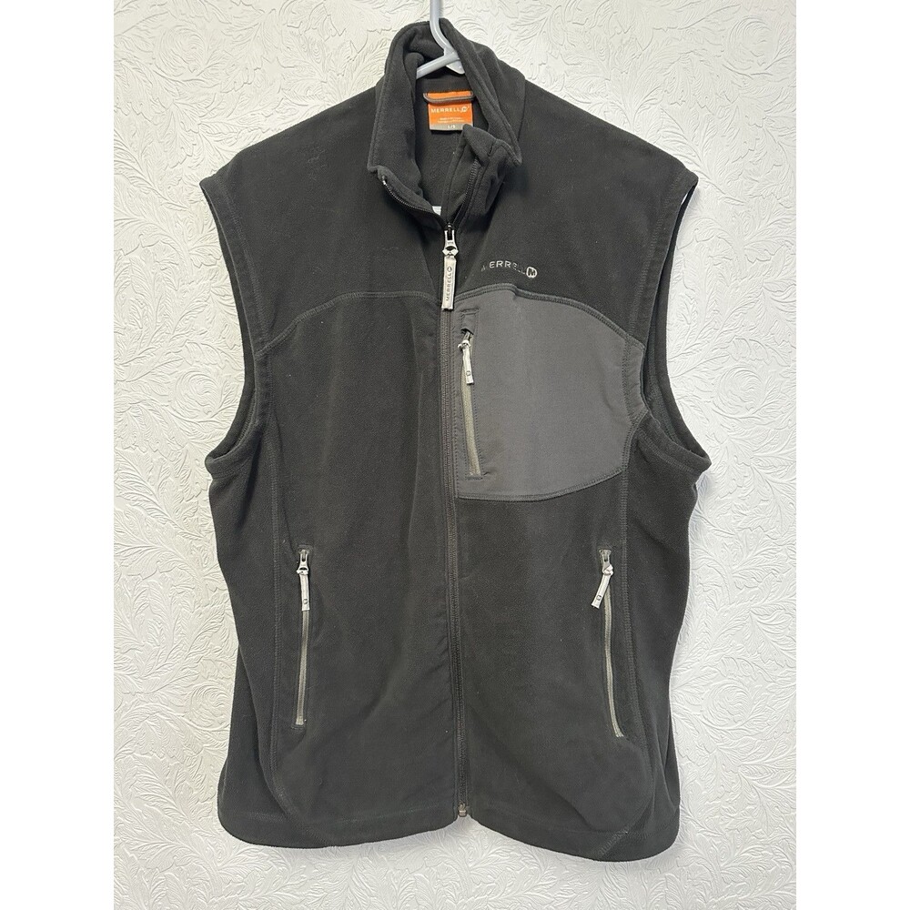 Merrell Mens Size Large Full Zip Fleece Vest G4